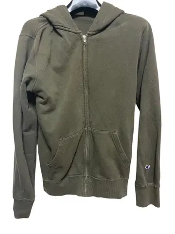 Champion 여성용 집업 후드티 L 올리브 그린
