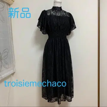 troisiemechaco 트로와지엠차코 꽃무늬 레이스 원피스