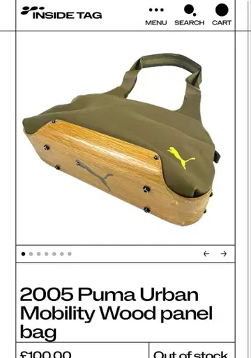 00's PUMA Urban Mobility Wood Panel Bag