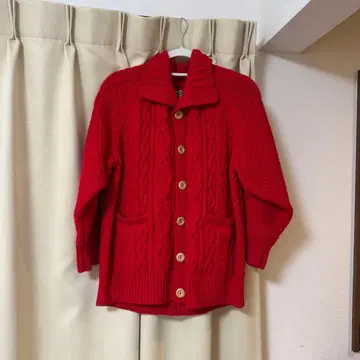 Freak's Store 레드 케이블 짜임 가디건