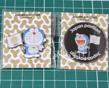 만박 EXPO2025 일본관 핀 배지 도라에몽 2개 일본 파빌리온