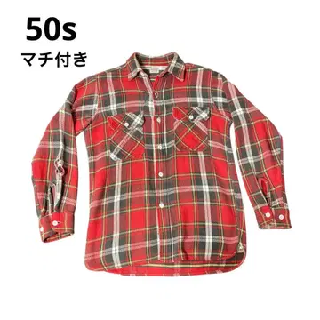 50s 60s penney's 뱀 플란넬 바닥 플란넬