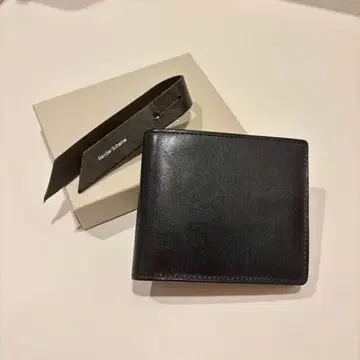 Hender Scheme 네이비 접이식 지갑 박스 포함