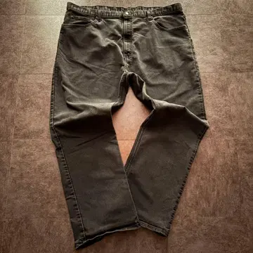 레어 사이즈 디키즈 블랙 데님 초와이드 와이드 아메카지 y2k W44