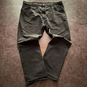 레어 사이즈 디키즈 블랙 데님 초와이드 와이드 아메카지 y2k W44