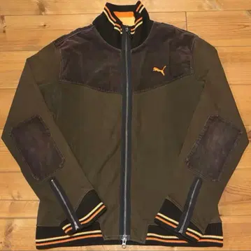 PUMA 집업 자켓 L 브라운/오렌지