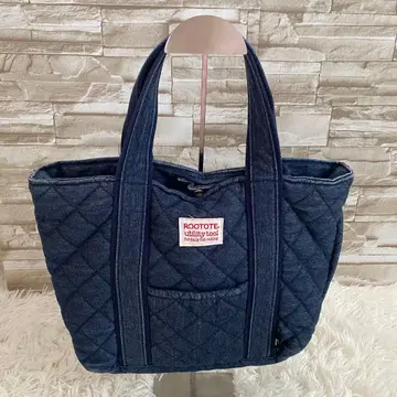 ROOTOTE 데님 퀼팅 토트백