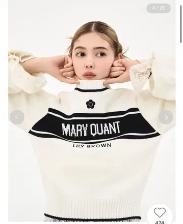 MARY QUANT LILY BROWN 니트 스웨터