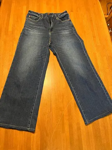 플라스테 하이라이즈 와이드 청바지 M