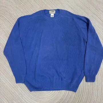 90s llbean 코튼 니트 라이트 블루 XL usa제