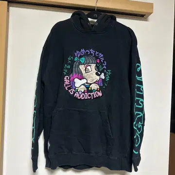 GALL'S ADDICTION 블랙 후드티