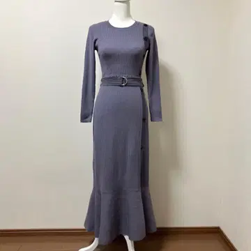 리랜드트루 롱 원피스 니트 원피스 벨트 가을 겨울 성인 긴팔