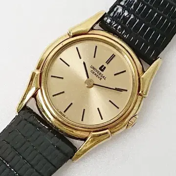 유니버셜 제네브 빈티지 손목시계 아날로그 수동 와인딩 금장 작동품