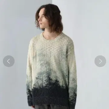 슬라브 프린트 니트 풀오버(HARE)