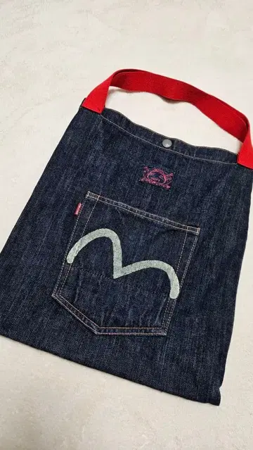 EVISU-에비수 데님 토트백