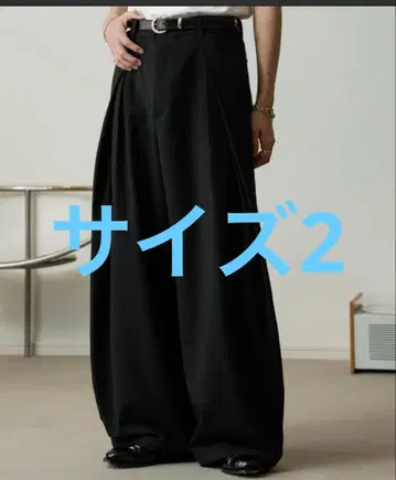 soerte 3 턱 와이드 벌룬 트라우저