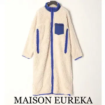 새상품 메종 에우레카 보아 플리스 코트 정가 85800엔