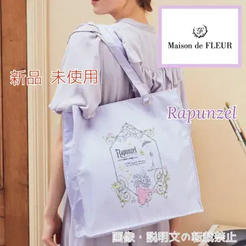 새상품 메종 드 플뢰르 라푼젤 스퀘어 토트백 디즈니 프린세스