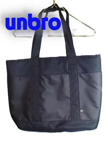 unbro 토트백 블랙 다수의 포켓과 지퍼 포함