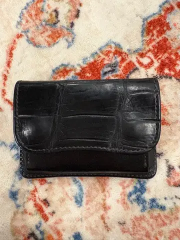 와일드 스완스 탱그 크로코 동전 지갑