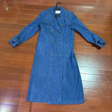 NICE CLAUP 데님 트렌치코트