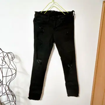 FLYING MONKEY 블랙 스키니 데님