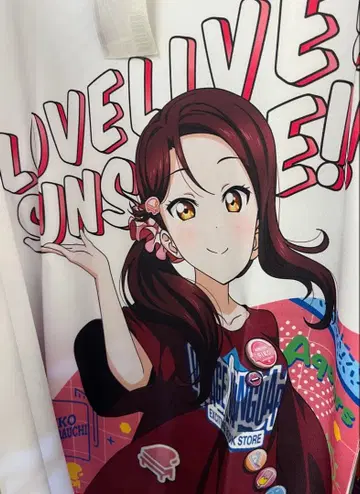 러브 라이브 선샤인 사쿠라우치 리코 그래픽 T셔츠 빌리지 뱅가드