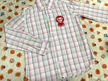 BABY MILO 체크 무늬 긴팔 셔츠