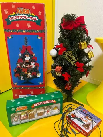 레트로  크리스마스 트리 60cm 산타 피규어