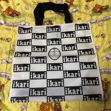 ikari 에코백 체크 무늬