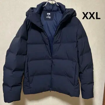 유니클로 심리스 다운 후드티 네이비 XXL 2024년 구매