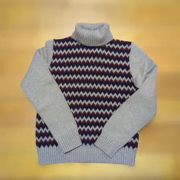 A.P.C. 울 지그재그 패턴 스웨터 S