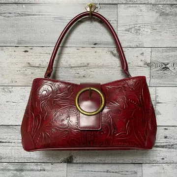 Y2K 핸드백 카빙 가죽 페어리 그런지 00s