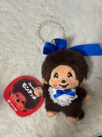 다이토 한정판 몽치치 DX 마스코트 봉제 인형 파랑 리본