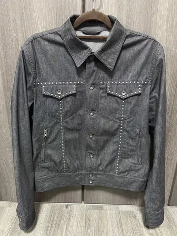 스터드 데님 자켓