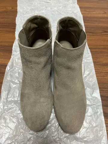 NINE WEST 베이지 웨지 부츠