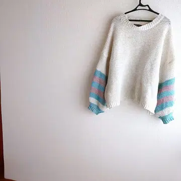 SHEIN 스트라이프 디자인 니트 스웨터 L 사이즈