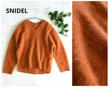 SNIDEL 스나이델 폭스 캐시미어 V넥 니트