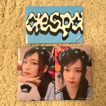 KARINA 랜덤 캔 배지 럭키 카드