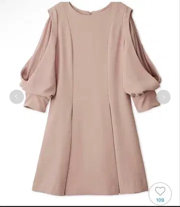 SNIDEL 시어 숄더 미니 원피스