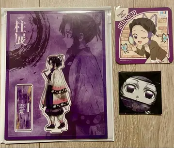 귀멸의 칼날 기둥전 아크릴 스탠드 매트 캔뱃지 등 시노부