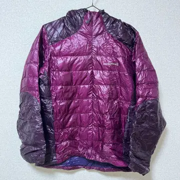 mont-bell 후드 부착 다운 자켓 L 퍼플