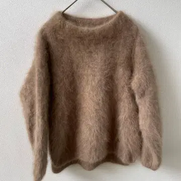 C'EST MOIJEU 페렛털 복슬복슬 부드러운 니트 참 포함