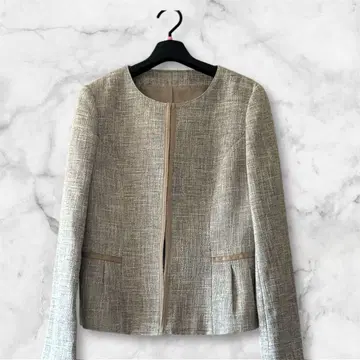 노카라 트위드 자켓 7AR 사이즈 포멀/세레모니 대응