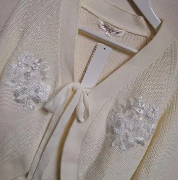 새상품 정가 20900엔 슈퍼 뷰티 리본 가디건 볼레로 40 M