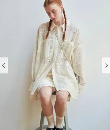 시어 자수 BIG 셔츠