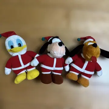 디즈니 크리스마스 봉제 인형 세트