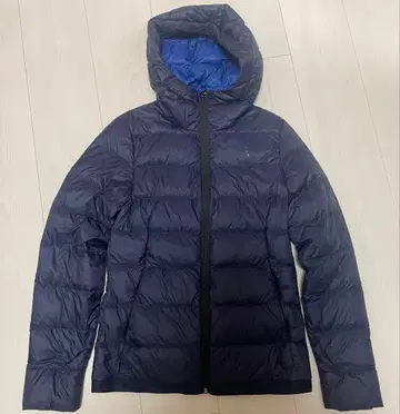 PUMA 후드 부착 네이비 다운 자켓