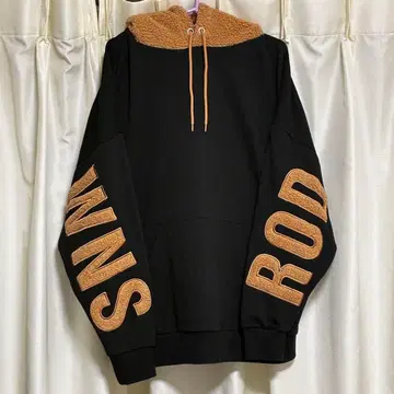 로데오 rodeocrowns 후드티 복슬복슬 브라운 블랙 L XL