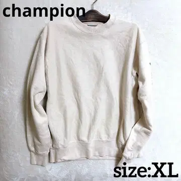 챔피언 아이보리 XL 리버스 위브 파랑 택 맨투맨